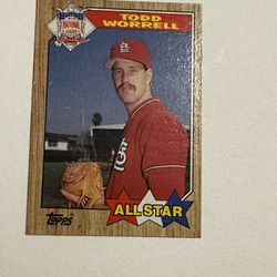 Todd Worrell All Star # 605 87 Topps