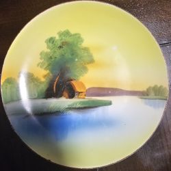 Vintage Chikaramachi Porcelain Plate Japan