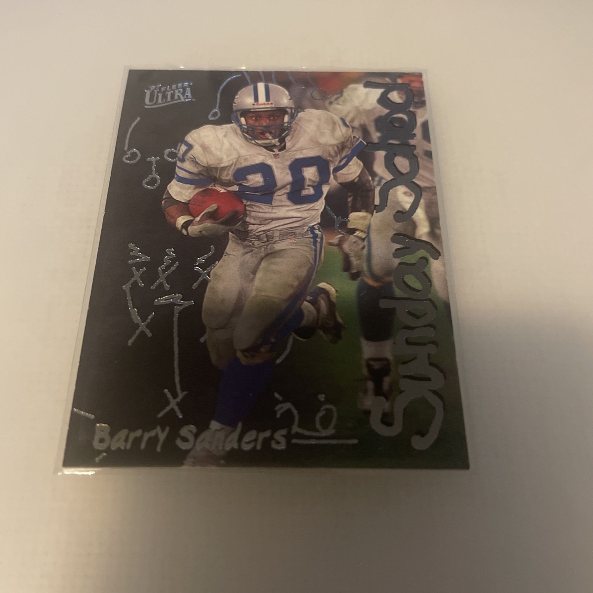 Football Fleer 1997 Barry Sanders 2 of 10