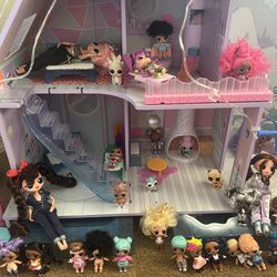 LOL Dollhouse And Dolls