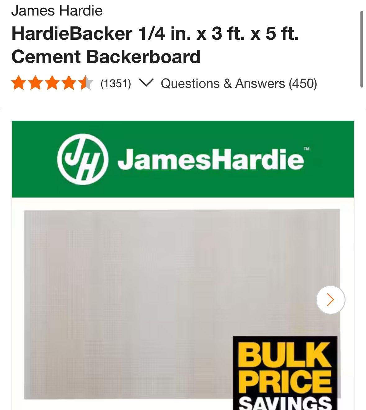 Hardie Backer Board
