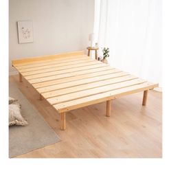 solid wood pine bed frame