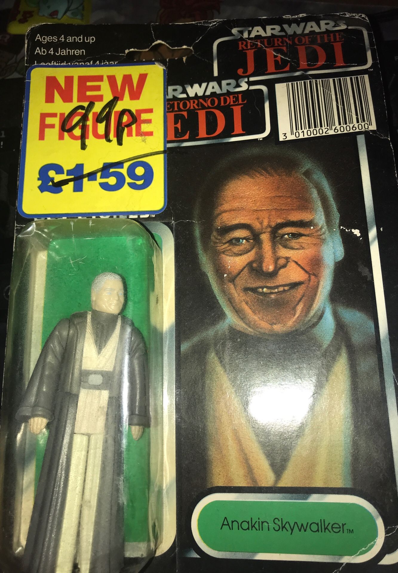 Anakin skywalker FIRST EDITION figure first anakin figure ever released 1983 vintage