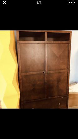 Mid century wood ARMOIRE