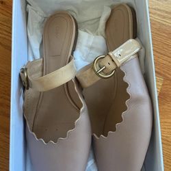 Chloé Lauren Scalloped Mules