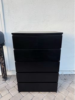 Black Ikea dresser