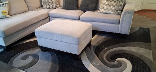 Couch and carpet