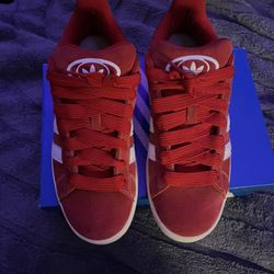 Red Adidas Canvases   