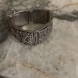 Vintage Sterling Silver Bracelet 