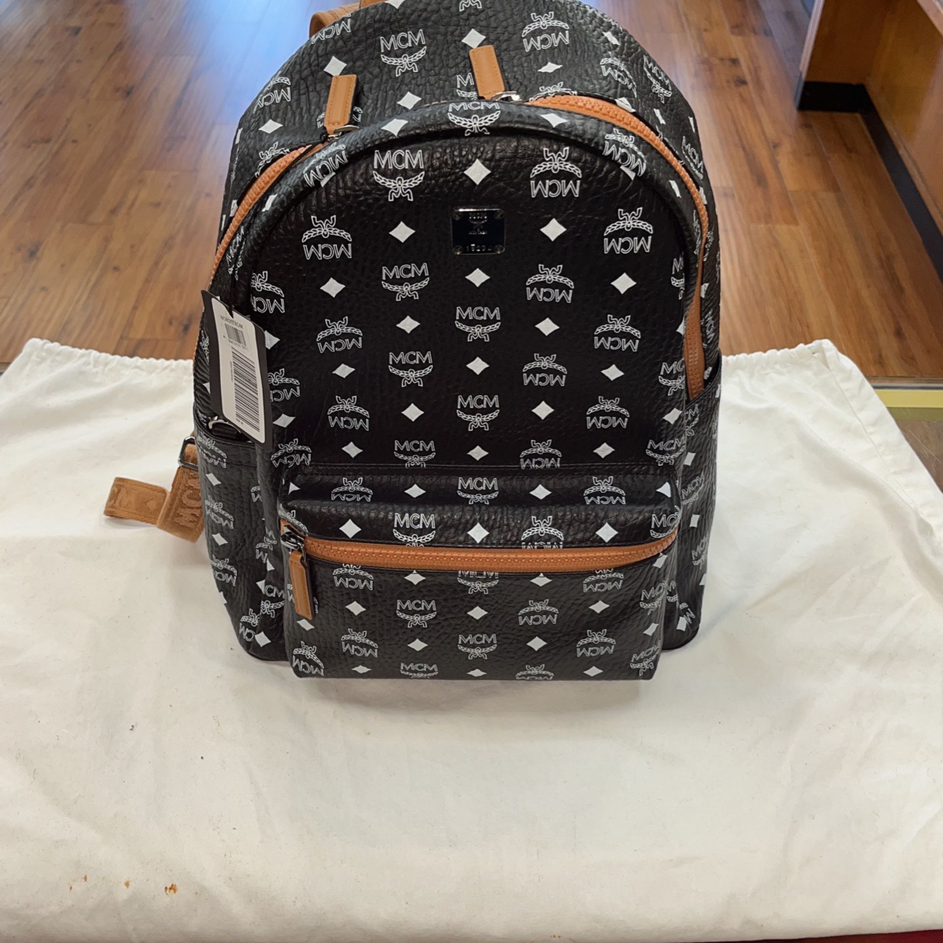 Brand New MCM Backpack, With Dust Bag (worn), Entrupy Verified 