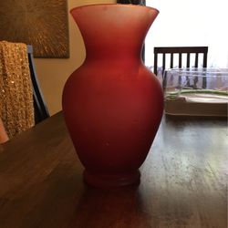 Red Vase