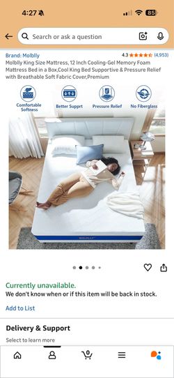 King bed + bed frame