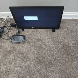 24 inch television with router and video relay camera