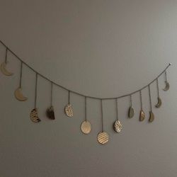Gold Moon Phase Wall Decor