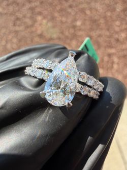 14kt Lab Diamond Bridal Set