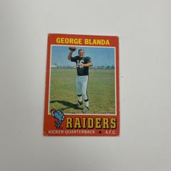 George Blanda Oakland Raiders, Topps 1971 #39