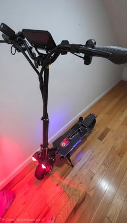 Electric Scooter with RGB Lights and Display
