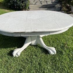 Antique coffee table, solid wood, shabby chic