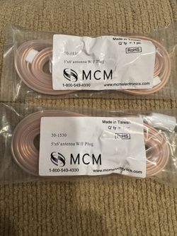 NIP Lot 2 MCM 5"x6" Antenna W/F Plug: 30-1530-MCM electronics