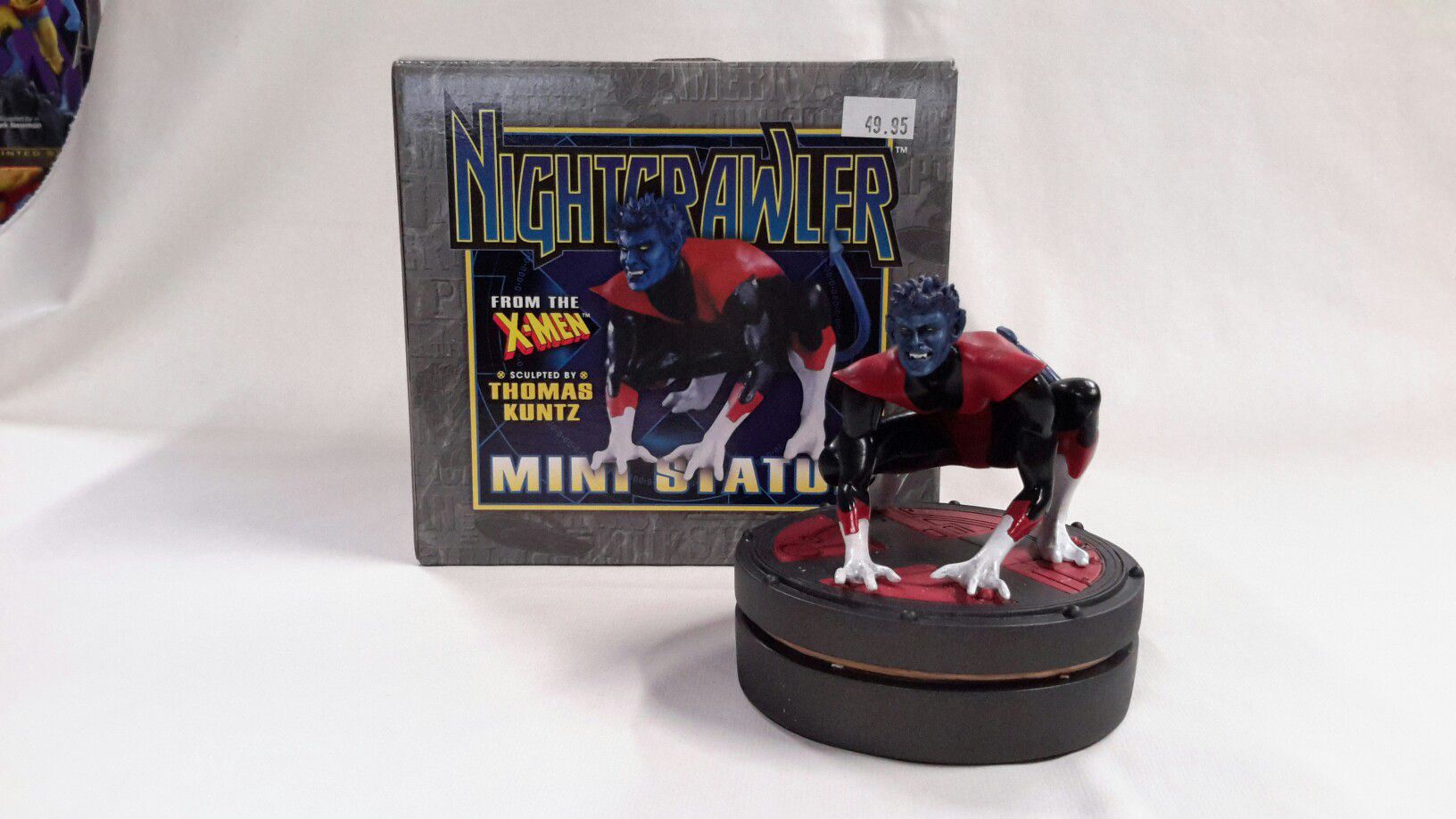 🔥MARVEL MINI STATUE: NIGHTCRAWLER FROM X-MEN SCULPTED BY THOMAS KUNTZ (2003, BOWEN ) LIMITED COMIC STATUE