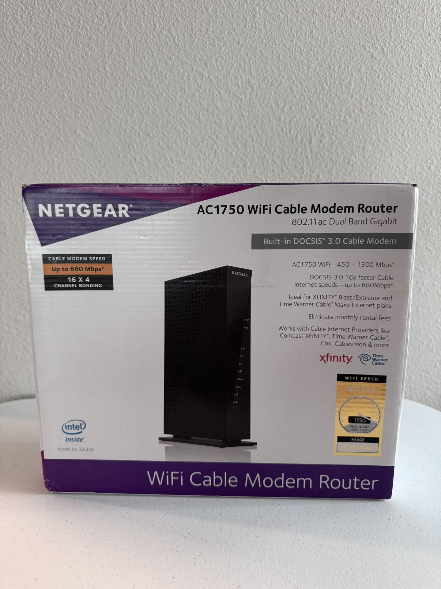 NETGEAR WIFI CABLE MODEM ROUTER AC1750