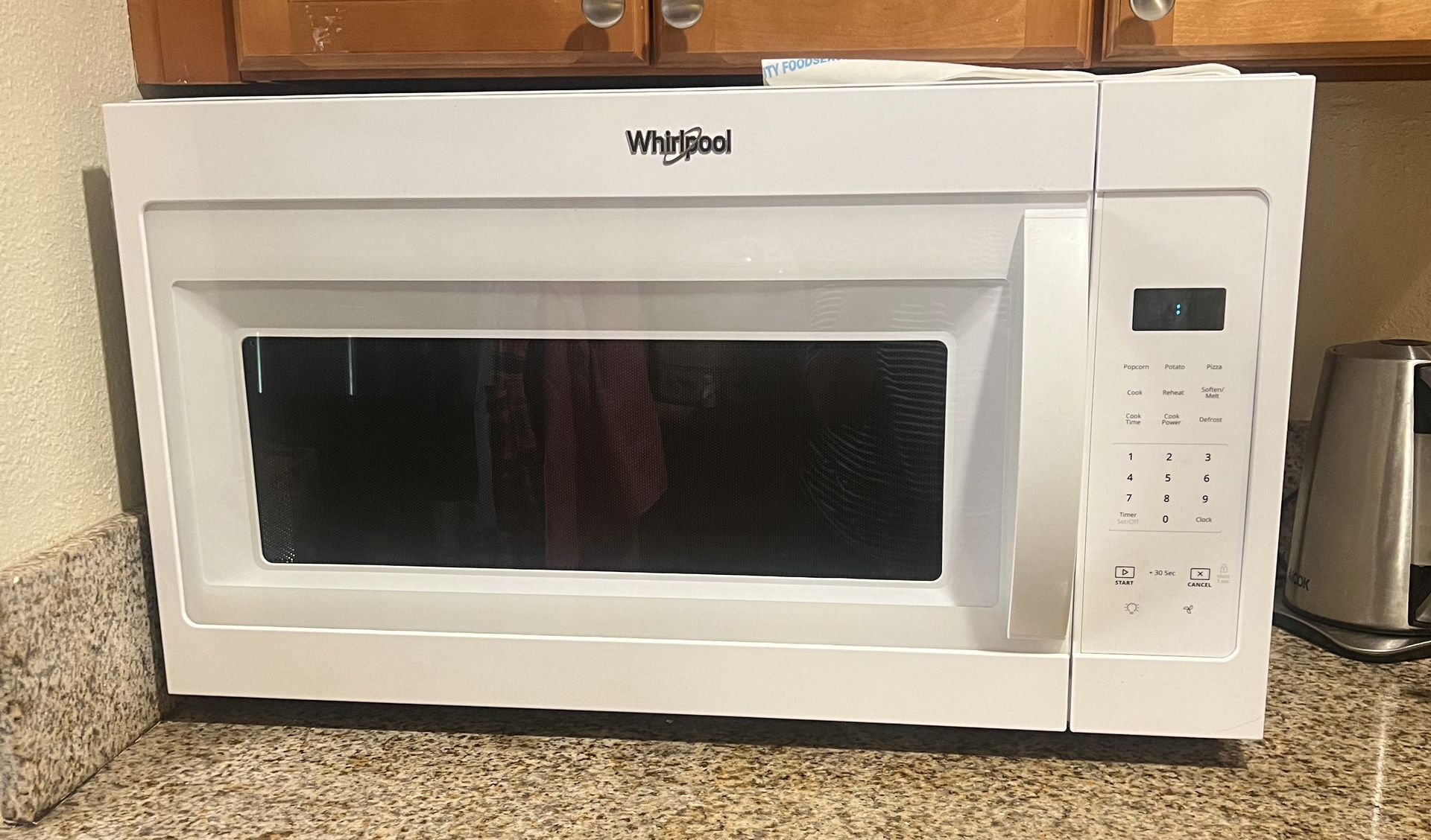 Whirlpool over-the-range microwave 