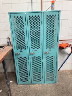 6-Door Industrial Metal Lockers (Set of 2 Units)