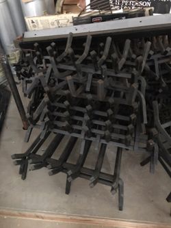 Fireplace log racks