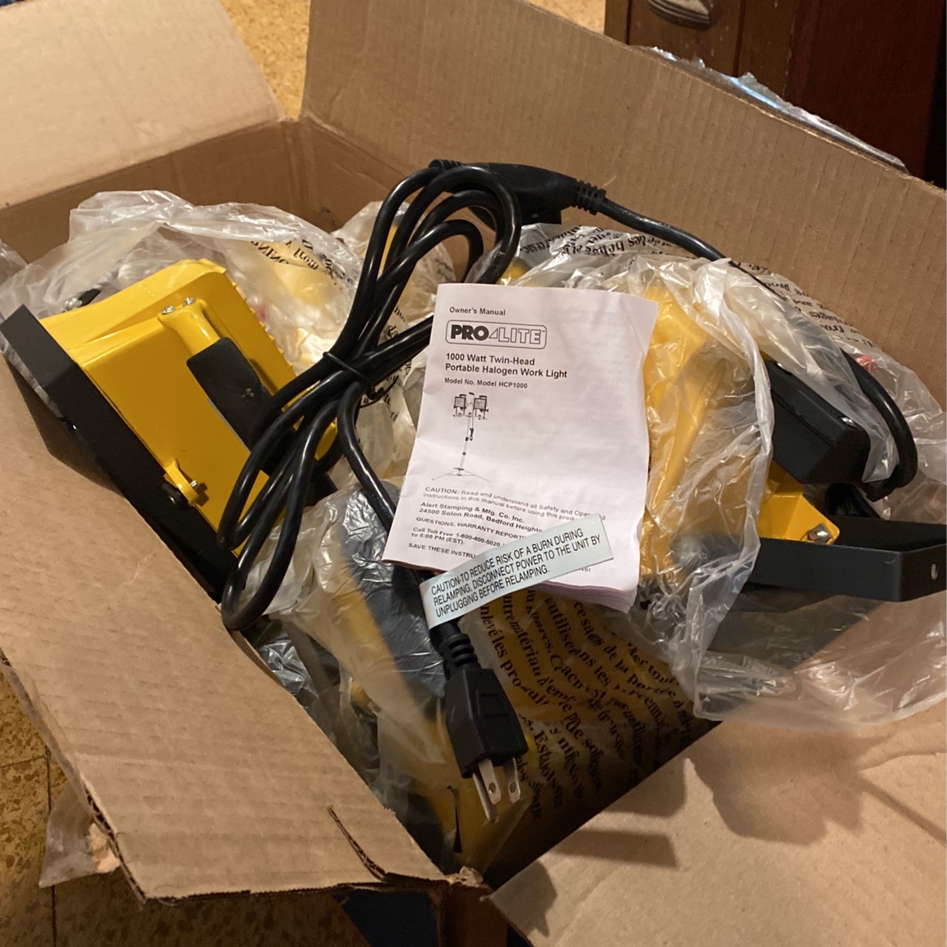 Pro Lite Twin Head Halogen Work Light