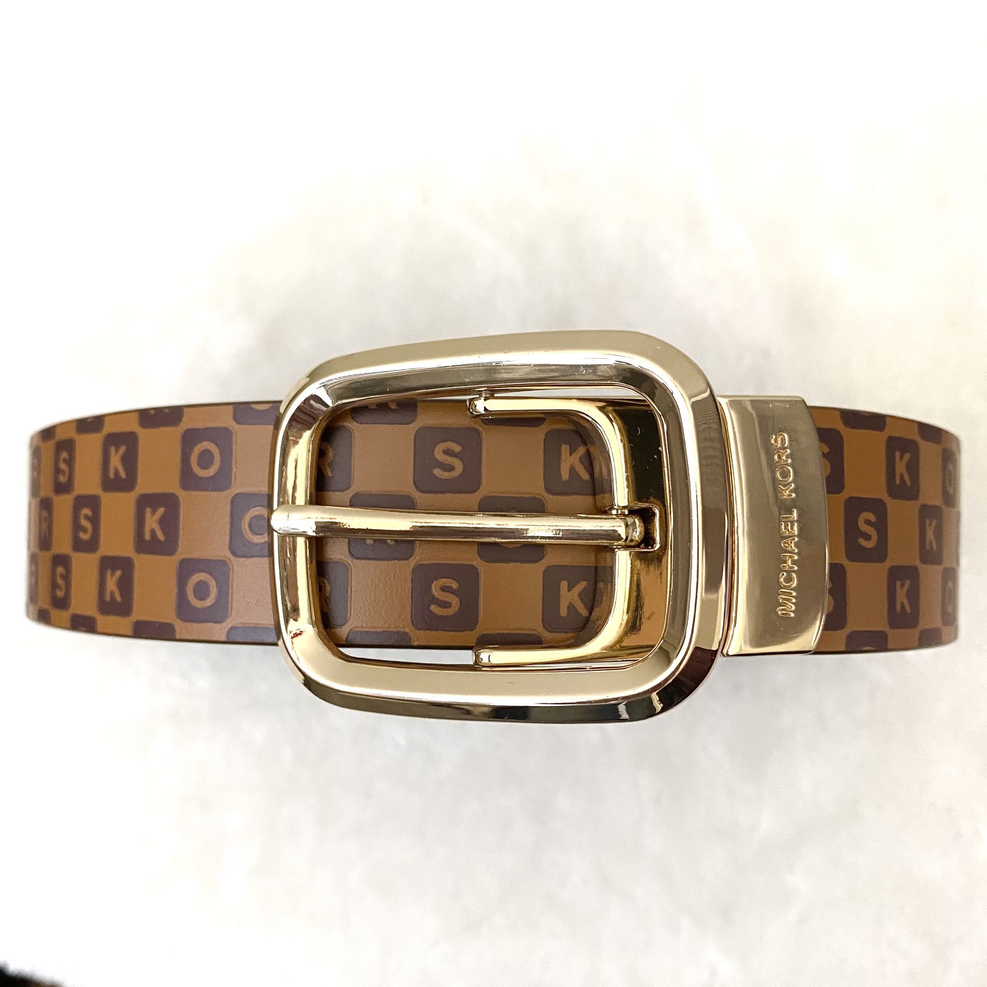 RARE Michael Kors Letter Squares Belt