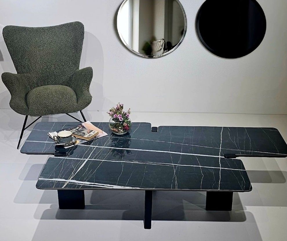 Esprit Black Marble Coffee Table – Real Stone