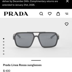  Prada Linea Rossa Men's Sunglasses Newest Model