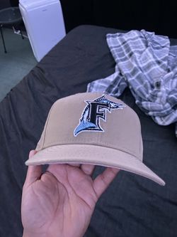 New Era Exclusive Florida Marlins 7 1/8 Camel Pink Uv