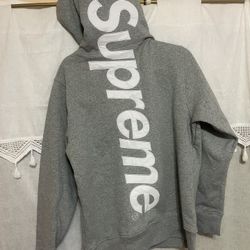 Supreme Satin Appliqué Hooded Sweatshirt (Size M)