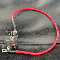 50 AMP Buss with 2 ft of Marine Power Cable 4Awg with connector