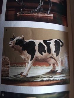 Home interiors cow porcelain