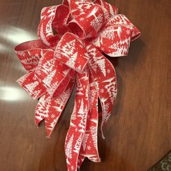 Red And White Bow