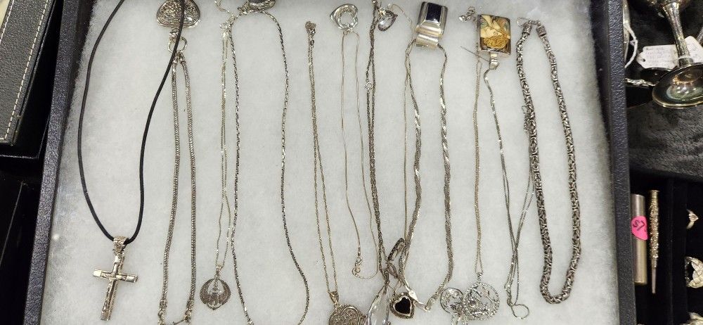 Sterling silver necklaces