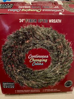 Wreath, Christmas, Fiber optic