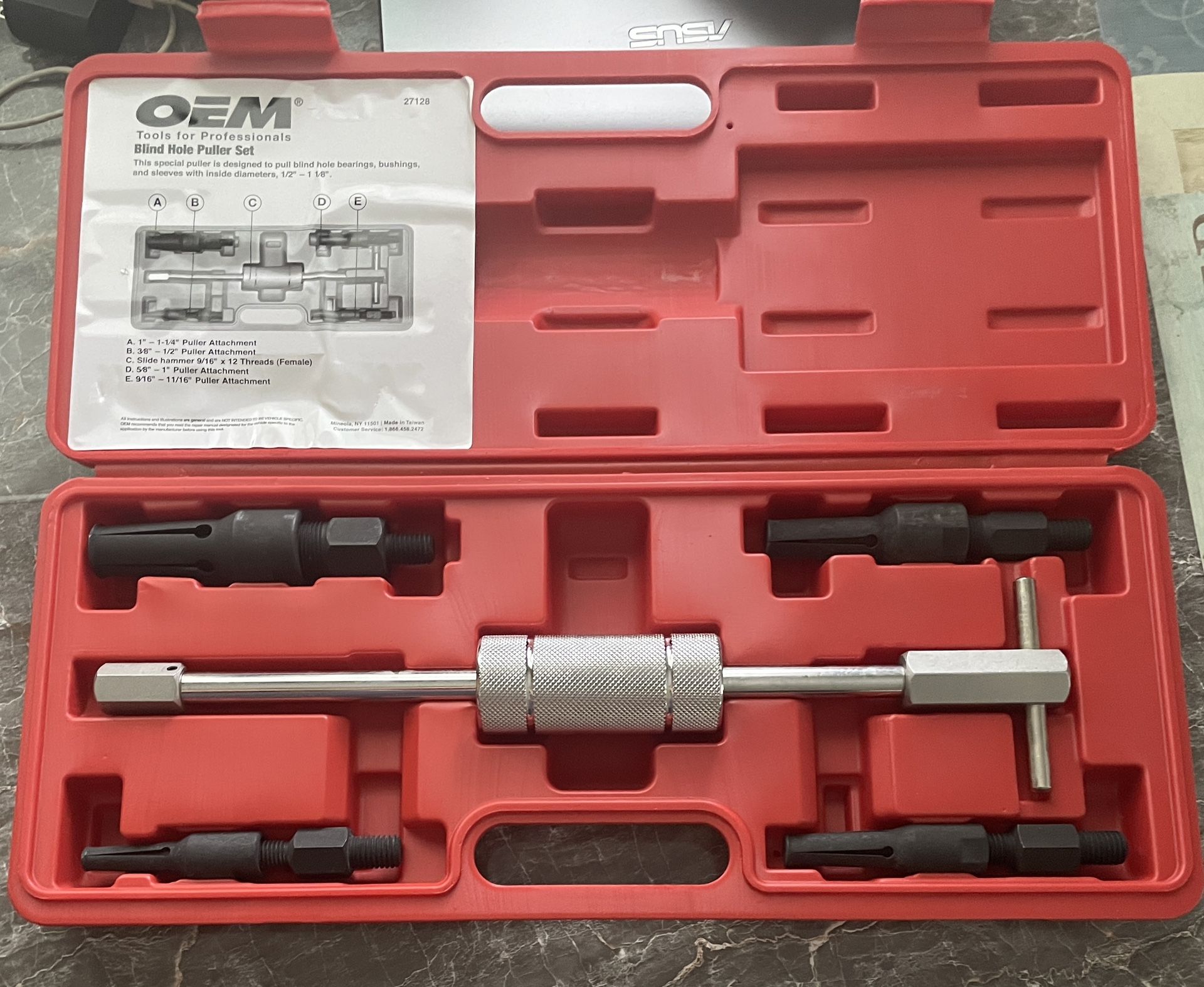Blind Hole Puller Set