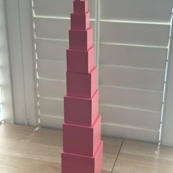 Montessori Pink Tower Blocks 