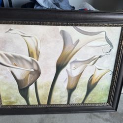 White Calla Lily Painting 