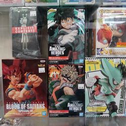 Anime Statues For Sale Dragonball Z and My Hero Academia