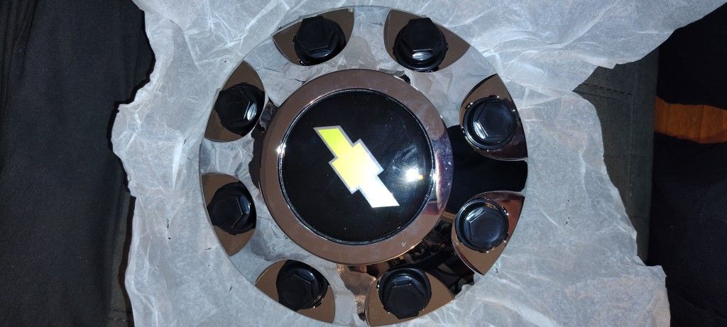 Pair Of Chevy Silverado Wheel Center Caps