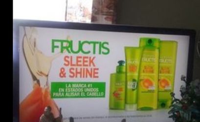 40 inch TV works good. Not Smart Tv