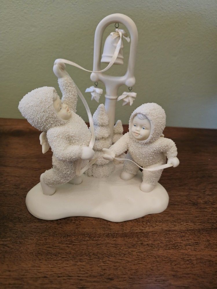 Snowbabies Ring The Bell It's Christmas