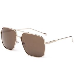 Lot Of 3 Blocks 100% UVA & UVB Protection Geometric Style Fashion Metal Sunglasses New