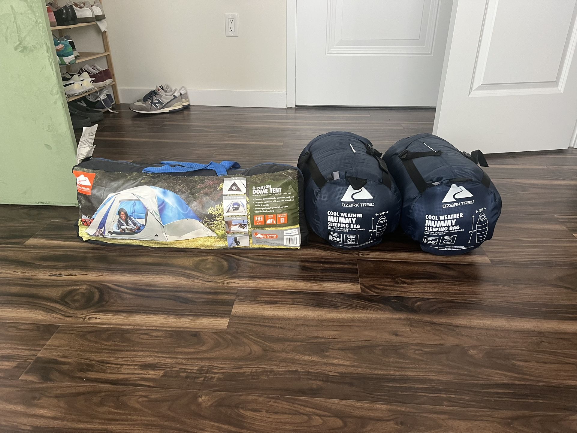 Tent and Sleeping Bags