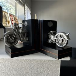 Harley Davidson Motor Cycle Book Ends