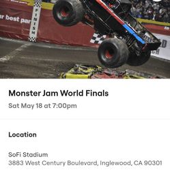 Monster Jam World Finals Ticket 